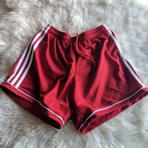 ‼️☑️SOLD☑️‼️Adidas Red gym shorts